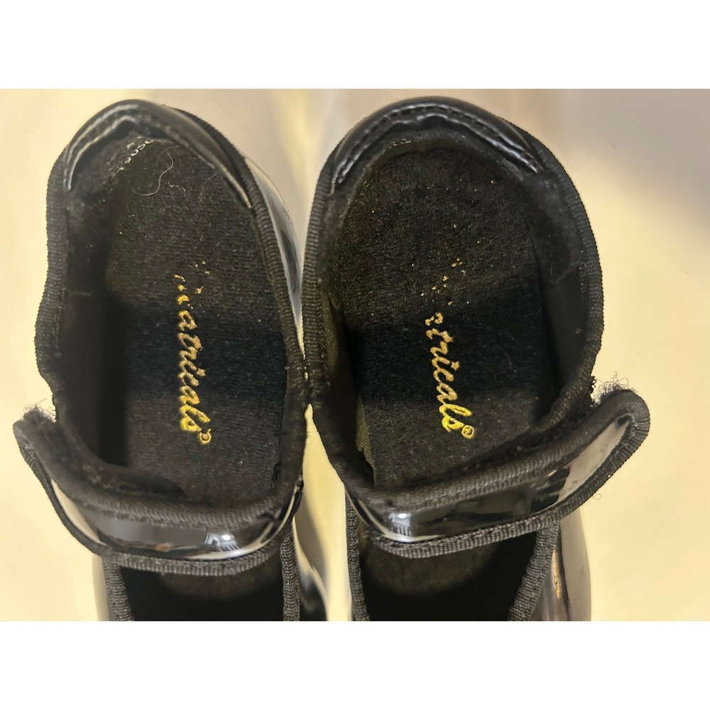 Theatricals Dance Kids Black Patent Mary Jane Tap Shoes T9050 Size 8.5M Used - Picture 3 of 9